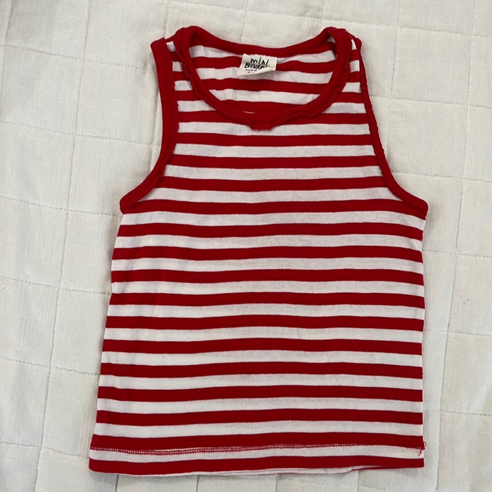 $8 bundle Mini Boden sleeveless stripe tank - size  4/5